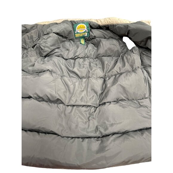 Cabelas outdoor gear goose down green vest size Large Regual SKU 3038 - Picture 10 of 14